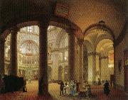 Giovanni Migliara Interior of Basilica of San Lorenzo china oil painting reproduction